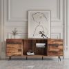 TV Stand Mid-Century Wood Modern Entertainment Center Adjustable Storage Cabinet TV Console for Living Room