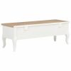 TV Cabinet White 39.4"x13.8"x13.8" Wood