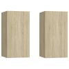 TV Cabinets 2 pcs Sonoma Oak 12"x11.8"x23.6" Engineered Wood