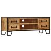 TV Cabinet with Drawers 47.2"x11.8"x15.7" Solid Mango Wood