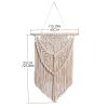 1pc Woven Wall Hanging Ornament, Bohemian Fabric Macrame Braided Tassel Wall Decoration, Boho Decoration For Living Room Bedroom Room Decor