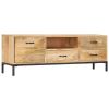 TV Cabinet 51.2"x11.8"x17.7" Solid Mango Wood