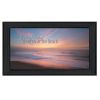 "At the Beach" By Lori Deiter, Printed Wall Art, Ready To Hang Framed Poster, Black Frame