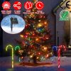 Solar Christmas Candy Cane Light IP55 Waterproof Stake Light