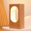 1pc LONRISWAY LED Wood Desk Lamp - Dimmable Night Light for Bedroom and Home Decor - Unique Gift Idea