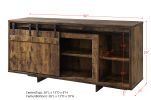 Bellarosa TV Stand; Rustic Oak 91610