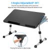 Foldable Laptop Stand Height Angle Adjust Notebook Bed Desk Breakfast Reading Table S Size