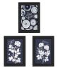 "It's Beautiful to Be Different" 3-Piece Vignette by Artisan House Fenway, Ready to Hang Framed Print, Black Frame