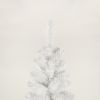 7.5FT White Slim Artificial Christmas Tree Includes Foldable Metal Stand