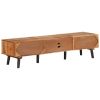 TV Cabinet 57.1"x13.8"x13.8" Solid Acacia Wood