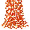 12 Pack Autumn Fall Leaf Garland Hanging Maple Leaf Vines for Thanksgiving Decor