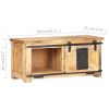 TV Cabinet 35.4"x13.8"x15.7" Solid Mango Wood