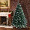 6FT Artificial Christmas Tree 650 Branches Xmas White Pine Tree with Solid Metal Legs Perfect for Indoor and Outdoor Holiday Decoration