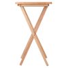 Alex 2-Pc Snack Table Set; Natural