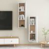 TV Cabinets 2 pcs White 12"x11.8"x43.3" Engineered Wood