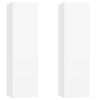 TV Cabinets 2 pcs White 12"x11.8"x43.3" Engineered Wood