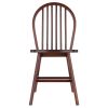 Windsor 2-Pc Chair Set; Walnut