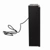 18" Freestanding & Recessed Electric Fireplace Insert Heater, Indoor Electric Stove Heater with Hearth Flame,black XH