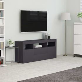 TV Cabinet Gray 47.2"x11.8"x19.7" Engineered Wood