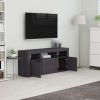 TV Cabinet Gray 47.2"x11.8"x19.7" Engineered Wood