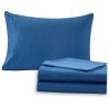 8 Piece Reversible Bed in a Bag, Deep Blue Damask, Granada, Queen