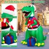 Inflatable Christmas Decoration with LED Lights and Waterproof Blower