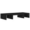 Monitor Stand Black 23.6"x9.4"x4.1" Solid Wood Pine