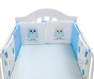 Baby Bedding Blue Owl Bed Backup