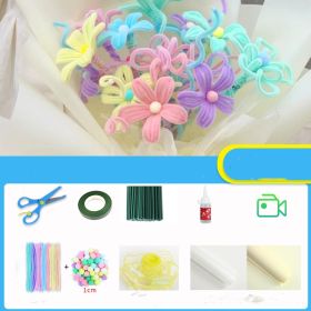 38 Women's Day Children's Handmade Bouquet Diy Materials Made For Girls (Option: Macarons)