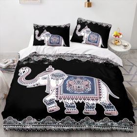 Elephant Series Three-piece Quilt Cover (Option: Style11-180x210cm)