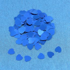 Colorful Peach Heart Diy Accessories Wedding Throwing Paper Scrap Dining-table Decoration (Option: Blue-15mm 30g)