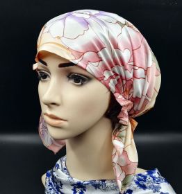 Silk Confinement  Home Hair Care Thin Hat (Option: Sayuri)