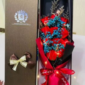 Soap Flower Box Birthday Gift (Option: 11Red Rose Full Sky Star)