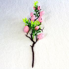 Foam Simulation Fruit Branch Fake Flower Ornaments Living Room Decoration (Option: Pink leaf)