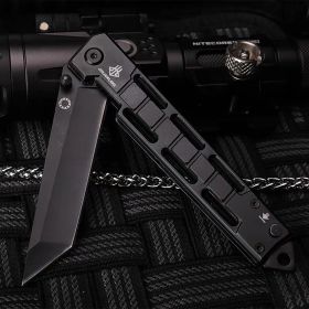 Combination Bomb Worker Folding Knife Portable Knife (Color: Black)