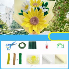 38 Women's Day Children's Handmade Bouquet Diy Materials Made For Girls (Option: Sunflower)