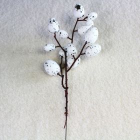 Foam Simulation Fruit Branch Fake Flower Ornaments Living Room Decoration (Option: White without leaves)