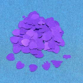 Colorful Peach Heart Diy Accessories Wedding Throwing Paper Scrap Dining-table Decoration (Option: Purple-15mm 30g)