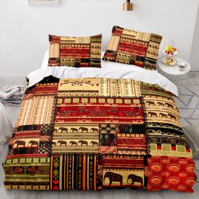 Elephant Series Three-piece Quilt Cover (Option: Style 5-135x200cm)