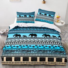 Elephant Series Three-piece Quilt Cover (Option: Style 7-140x200cm)