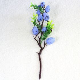 Foam Simulation Fruit Branch Fake Flower Ornaments Living Room Decoration (Option: Purple leaf)