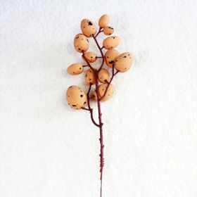 Foam Simulation Fruit Branch Fake Flower Ornaments Living Room Decoration (Option: Brown without leaves)