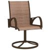 Patio Swivel Chairs 2 pcs Textilene and Steel