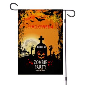 2pcs Halloween Decorations Garden Flag 12x18 Vertical Double Sided I Smell Children Sisters Fall Outside Hocus Pocus Decor Burlap Yard Flag (Color: PicF, size: 47x32cm)