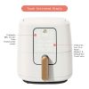 6 Quart Touchscreen Air Fryer, White Icing by Drew Barrymore