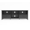 WESOME 70.08 Inch Length Black TV Stand for Living Room and Bedroom;  with 2 Drawers and 4 High-Capacity Storage Compartment.