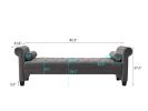 2038 Rectangular Large Sofa Stool for Living Room