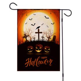 2pcs Halloween Decorations Garden Flag 12x18 Vertical Double Sided I Smell Children Sisters Fall Outside Hocus Pocus Decor Burlap Yard Flag (Color: Pic E, size: 47x32cm)