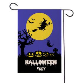 2pcs Halloween Decorations Garden Flag 12x18 Vertical Double Sided I Smell Children Sisters Fall Outside Hocus Pocus Decor Burlap Yard Flag (Color: Pic D, size: 47x32cm)