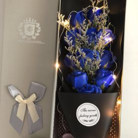 Soap Flower Box Birthday Gift (Option: 11Blue Rose Gift Box)